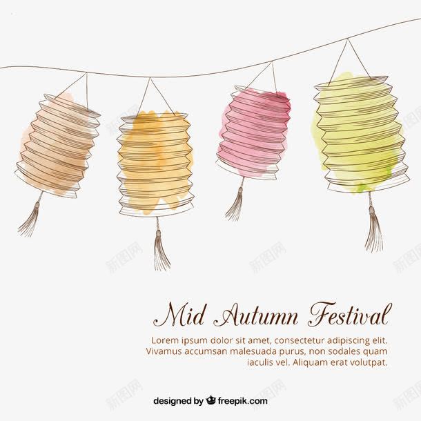 中秋灯笼png免抠素材_88icon https://88icon.com 彩色 灯笼 节日素材