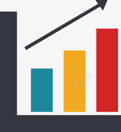 业绩统计图矢量图素材
