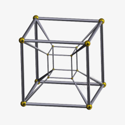 多边形架构立体方体装饰案素材