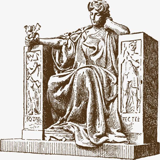 古希腊雕塑png免抠素材_88icon https://88icon.com 古希腊 女皇 石雕 雕塑