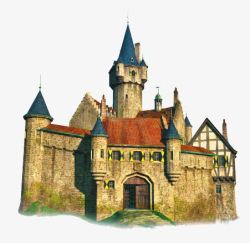 城堡油画油画城堡高清图片