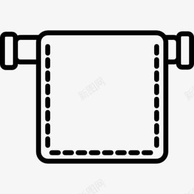 毛巾清新毛巾轮廓图标图标