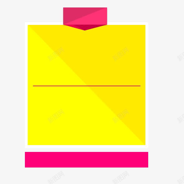 黄色粉色矩形几何文本框psd免抠素材_88icon https://88icon.com 几何 文本框 矩形 粉色 黄色