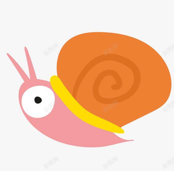 爬行蜗牛png免抠素材_88icon https://88icon.com 动物 卡通 卡通黄粉色蜗牛 蜗牛 非凡图库 黄粉色