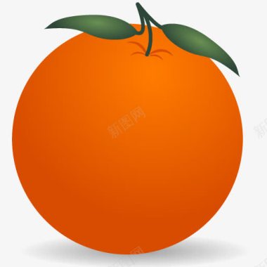 中国年设计橙子中国年图标图标