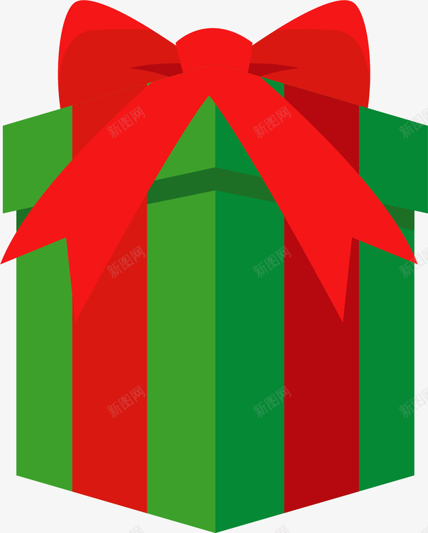 立体绿色的礼物盒矢量图ai免抠素材_88icon https://88icon.com 圣诞快乐 圣诞节 圣诞节礼盒 矢量png 礼盒 绿色礼盒 矢量图