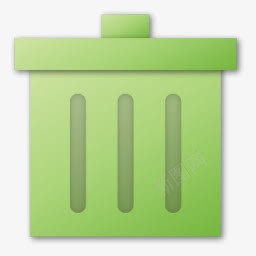 绿色垃圾箱图标图标