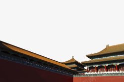 中国传统霸气辉宏宫墙侧面素材
