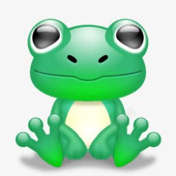 绿色青蛙动物卡通素材