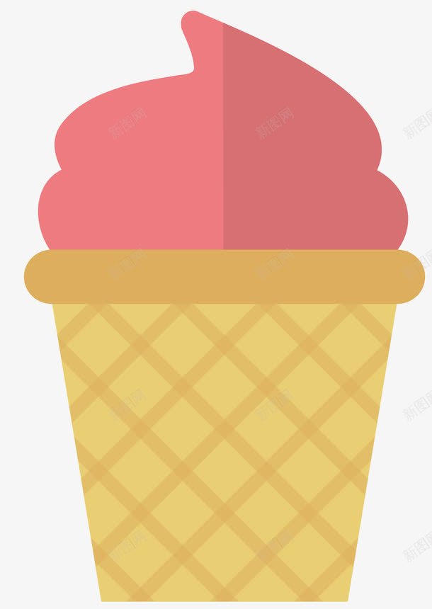 水果味冰淇淋png免抠素材_88icon https://88icon.com 对称图案 食品 食物