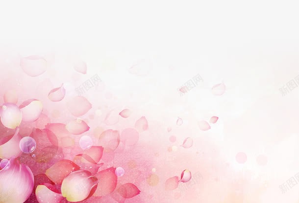 粉色花朵海报背景元素png免抠素材_88icon https://88icon.com 元素 海报 粉色 背景 花朵