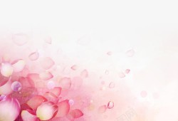 粉色花朵海报背景元素素材