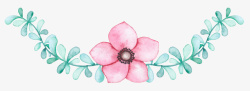 粉色装饰小清新花卉素材