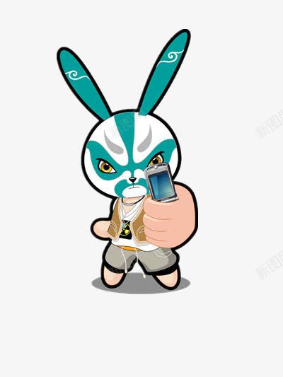 卡通的玩酷的兔子png免抠素材_88icon https://88icon.com 兔子 戴耳机 穿衣服 素材