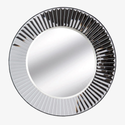 镜饰金属的质感圆镜子高清图片