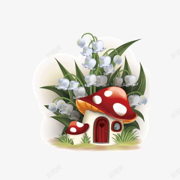 可爱卡通手绘小屋蘑菇小屋png免抠素材_88icon https://88icon.com 可爱卡通手绘 小屋 蘑菇小屋