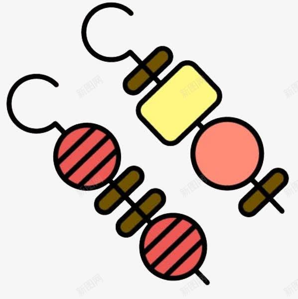 儿童画画卡通食物烧烤串串png免抠素材_88icon https://88icon.com 串串 儿童画画 卡通 卡通串串 烤肉 烧烤 画本 肉串 食物