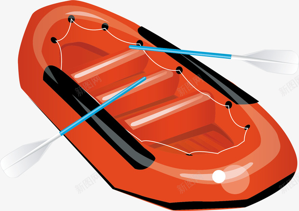 橡皮艇矢量图ai免抠素材_88icon https://88icon.com 橡皮艇 玩耍 素材 矢量图