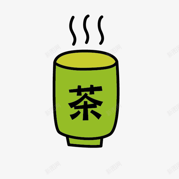 卡通可爱茶杯png免抠素材_88icon https://88icon.com 卡通 卡通茶杯 可爱 绿色 绿色茶杯 茶杯