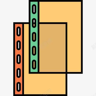 办公签到文件夹图标图标