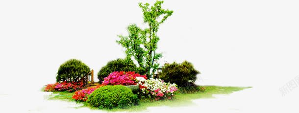 彩色春天公园植物png免抠素材_88icon https://88icon.com 公园 彩色 春天 植物