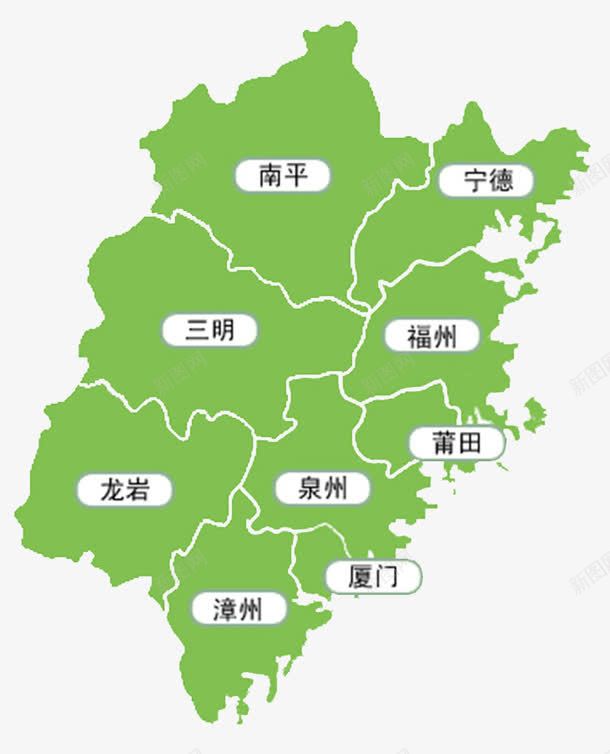 福建地图地名png免抠素材_88icon https://88icon.com 地名 地图 福建 福建地图