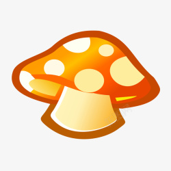 可爱小蘑菇矢量图素材