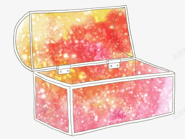 手绘百宝箱psd免抠素材_88icon https://88icon.com 卡通 宝箱 插画 水彩 百宝箱 箱子