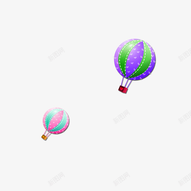 氢气球热气球psd免抠素材_88icon https://88icon.com 彩色 气球 氢气球 漂浮气球 热气球