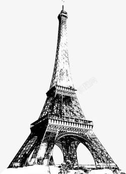 巴黎铁塔新年海报素材