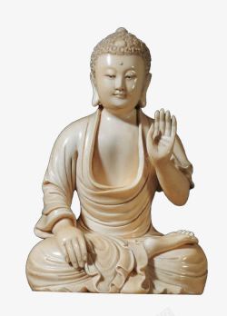 白瓷释迦牟尼佛坐像素材