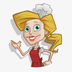美女厨师素材