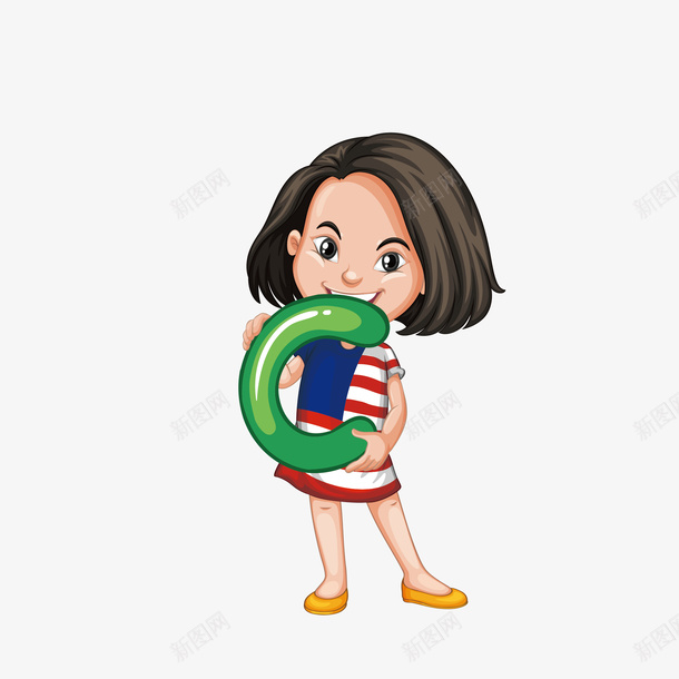 短发女孩C字母矢量图eps免抠素材_88icon https://88icon.com 可爱 可爱女孩 女孩 字母 字母C 短发女孩 矢量图