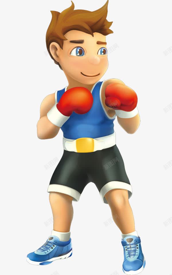 打拳击的男人png免抠素材_88icon https://88icon.com 帅气的 打拳的小孩 拳击 拳击手套 插图 男人 红色的 运动