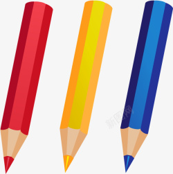 五彩铅笔彩色铅笔高清图片