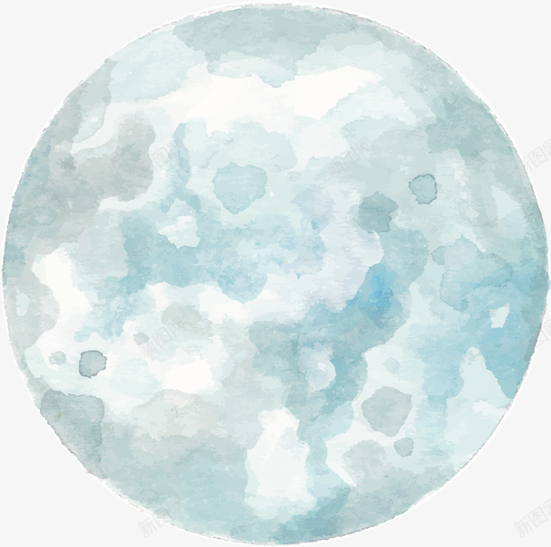 人类月球日手绘月球png免抠素材_88icon https://88icon.com 人类月球日 手绘月球 水彩 画画 绘画 美丽月球