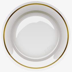 金边的盘子白瓷盘子高清图片