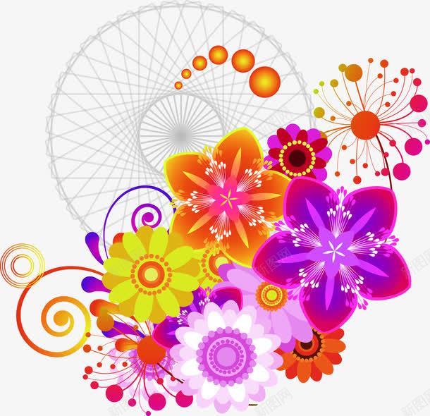 扁平手绘风格创意合成花卉植物图案png免抠素材_88icon https://88icon.com 创意 合成 图案 扁平 植物 花卉 风格