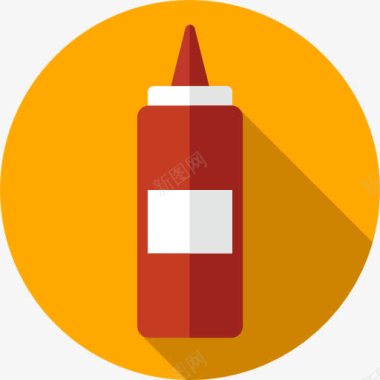 回收利用瓶番茄酱图标图标