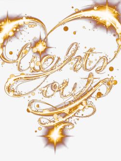 光斑文字效果素材