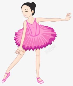 芭蕾小人女孩跳芭蕾舞高清图片