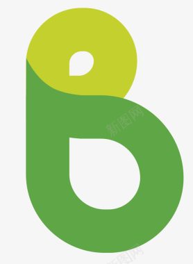 绿色字母B图标图标