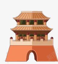 中国建筑png免抠素材_88icon https://88icon.com 古代建筑 平扁图案 旅游元素