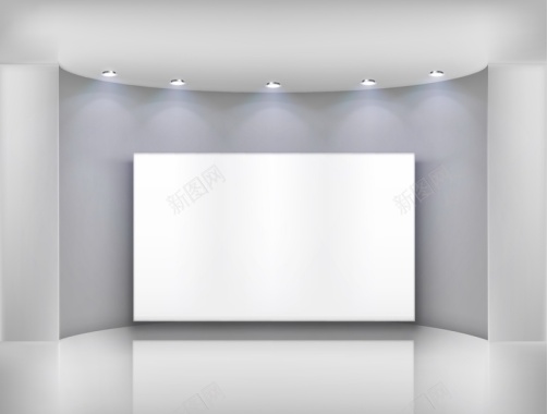 舞台灯光矢量图背景