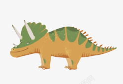 绿斑点恐龙素材