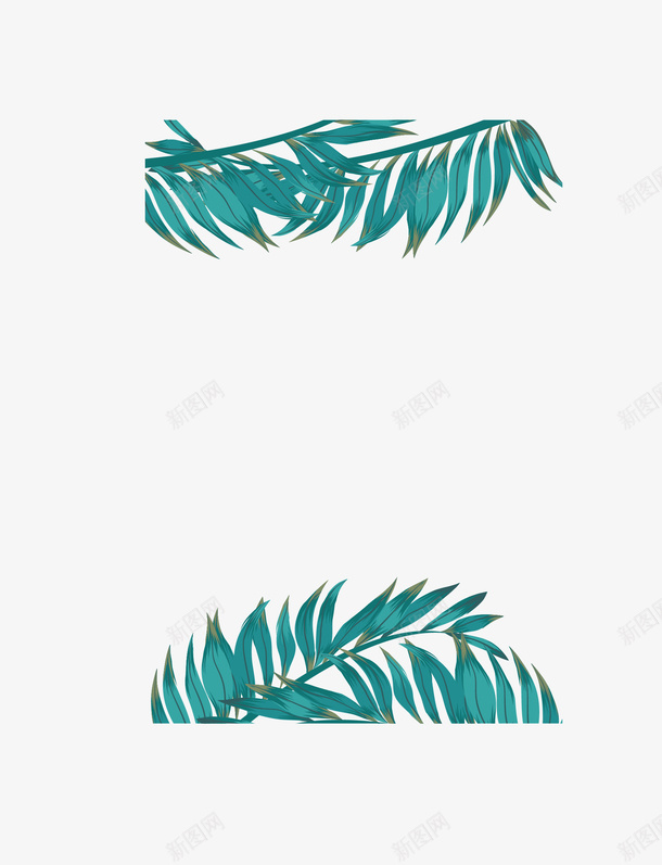卡通树叶夏日边框矢量图ai免抠素材_88icon https://88icon.com 夏天 夏天边框 小清新 树叶 树叶边框 矢量png 矢量图