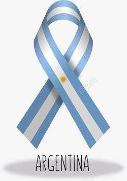 手绘阿根廷国旗矢量图素材