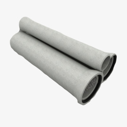 灰色立起水泥管三个圆形灰色水泥管高清图片