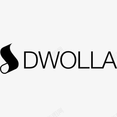 财富符号Dwolla的标志图标图标