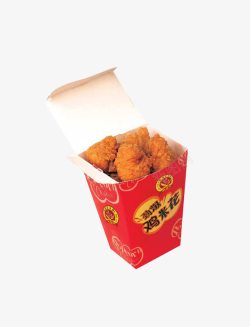 一盒鸡米花素材